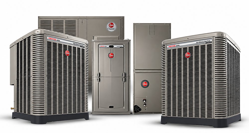 Rheem Prestige HVAC outdoor unit